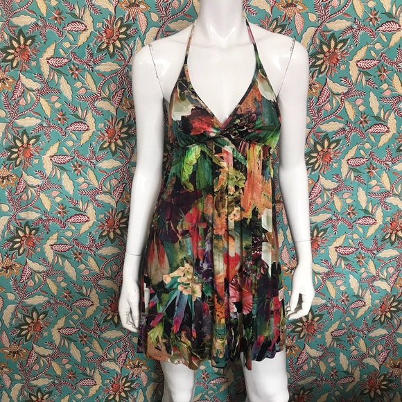 NWOT Colcci Brazilian Designer Tropical Floral Sundress Size Small - Picture 12 of 17